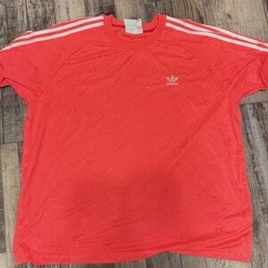 Adidas Men's Neon Pink T-Shirt